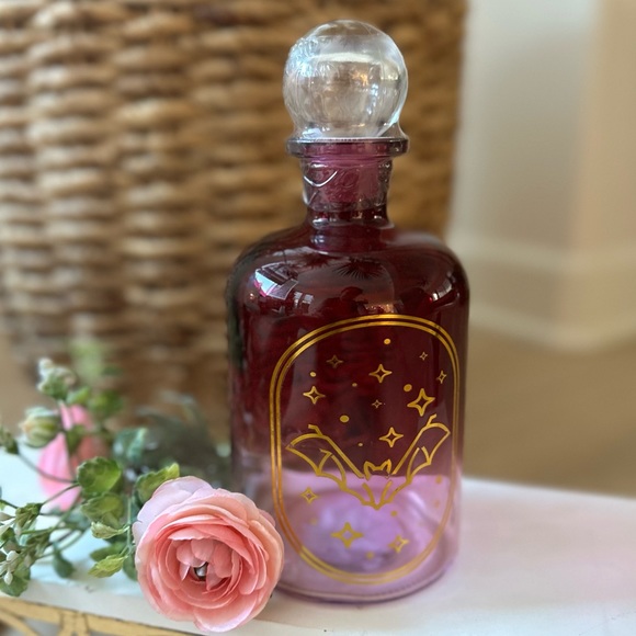 Target Bullseye Halloween 2023 Apothecary bottle decoration glass pink new - Picture 3 of 9